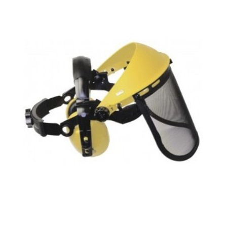 VISIERE GRILLAGE METAL SOPARTEX + CASQUE ANTI-BRUIT