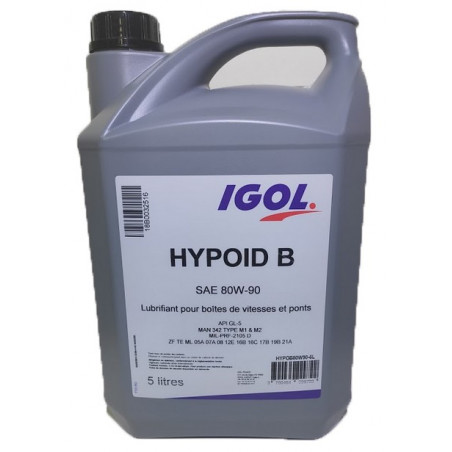 HUILE HYPOID B SAE 80W-90 5L IGOL