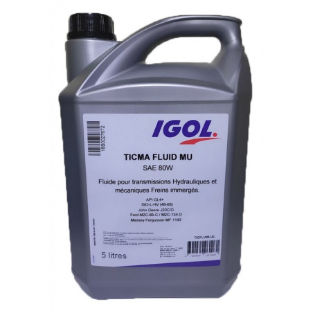 HUILE TICMA FLUID MU SAE 80W 5L IGOL