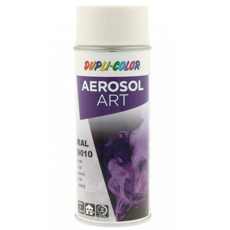 AÉROSOL ART RAL 9010 BLANC PUR DUPLI-COLOR