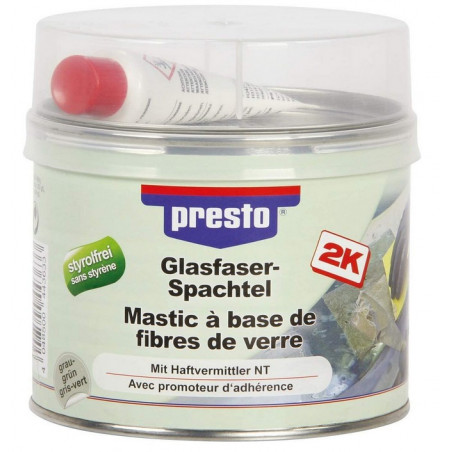 MASTIC A BASE DE FIBRES DE VERRE 2K 1KG PRESTO