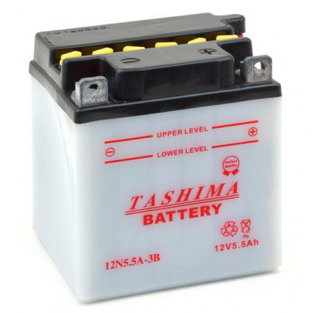 BATTERIE MOTO 12N5.5A-3B TASHIMA