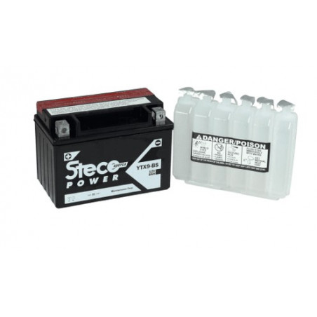 BATTERIE MOTO YTX9-BS STECO