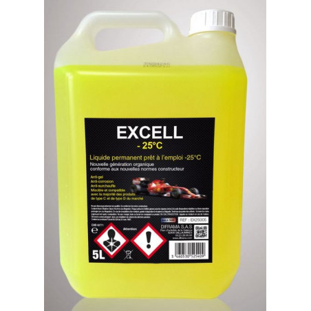 LIQUIDE DE REFROIDISSEMENT -25°C EXCELL