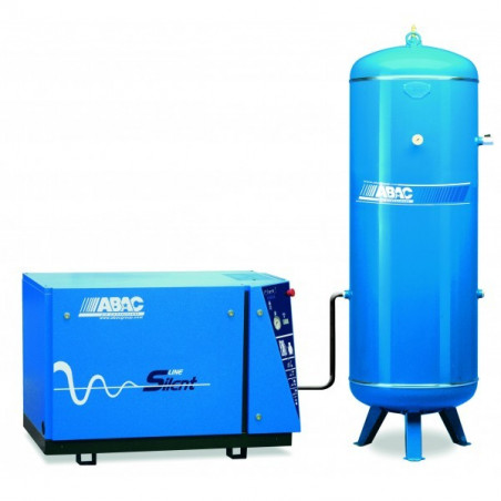 COMPRESSEUR SILENCIEUX ABAC 500L 10CV 380V TRI