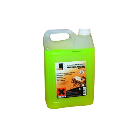 Liquide refroidissement jaune -25°